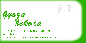gyozo nekola business card